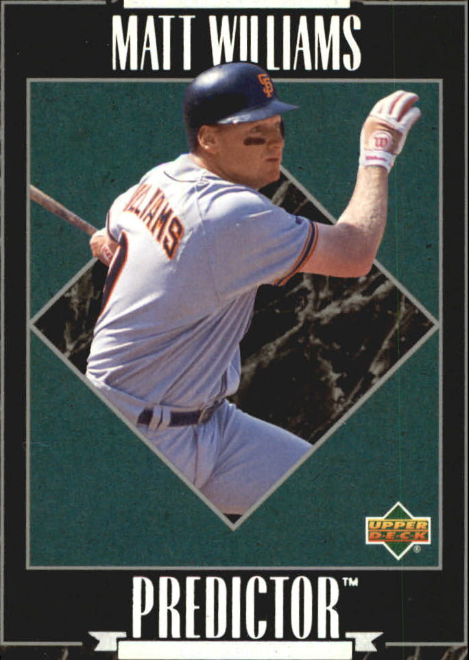 1995 Upper Deck Predictor League Leaders Exchange #R19 Matt Williams