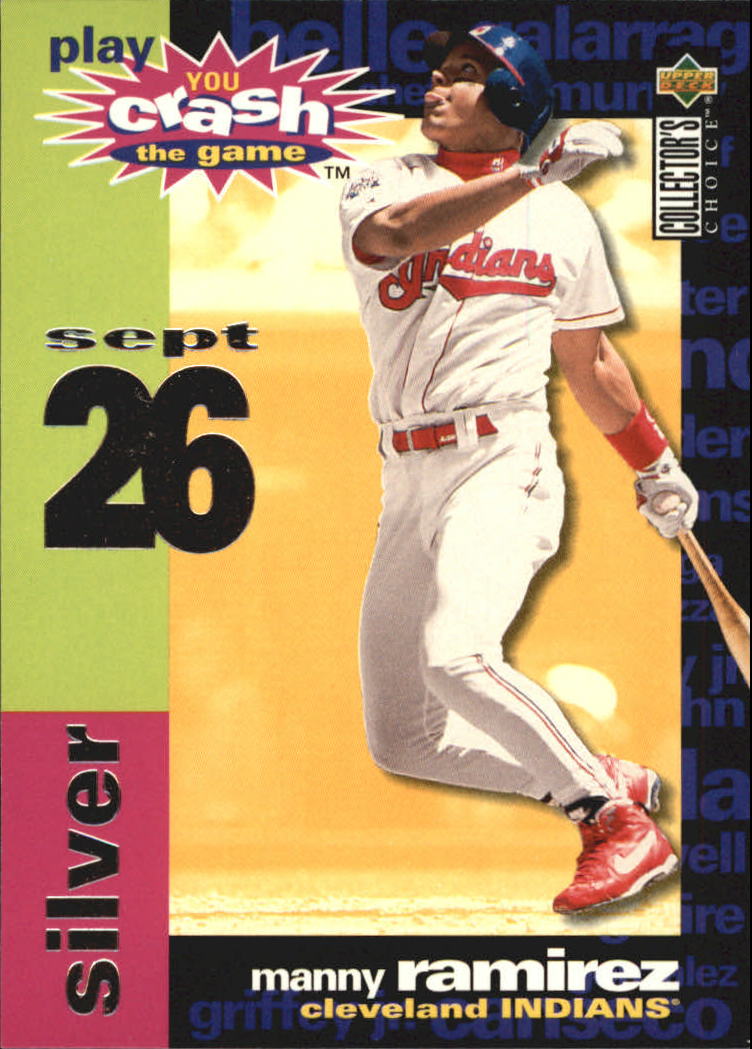 1995 Collector's Choice Crash the Game #CG16 Manny Ramirez