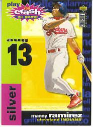 1995 Collector's Choice Crash the Game #CG16B Manny Ramirez 8/13