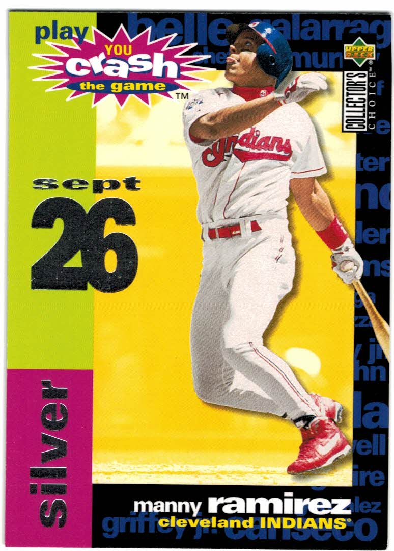 1995 Collector's Choice Crash the Game #CG16C Manny Ramirez 9/26