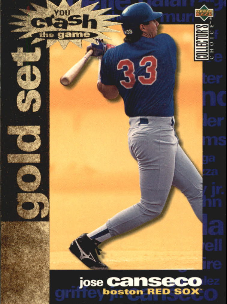 1995 Collector's Choice Crash the Game Gold Exchange #4 Jose Canseco
