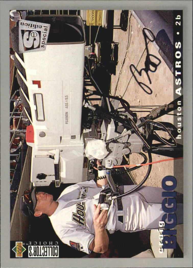 1995 Collector's Choice SE Silver Signature #38 Craig Biggio