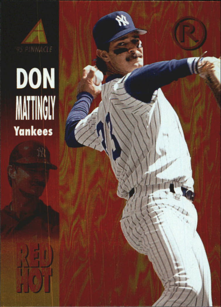 1995 Pinnacle Red Hot #RH10 Don Mattingly