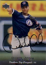 1995 Upper Deck Minors Autographs #7 Derek Jeter