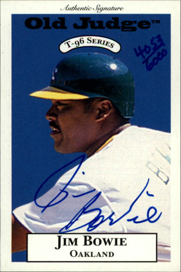 1996 Signature Rookies Old Judge Signatures #4 Jim Bowie