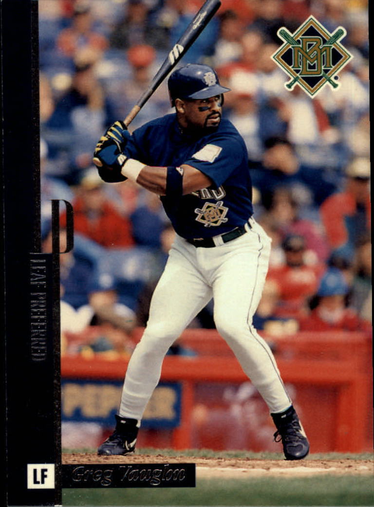 1996 Leaf Preferred #44 Greg Vaughn