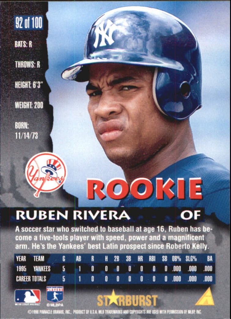 1996 Pinnacle Starburst Baseball Card Pick EBay