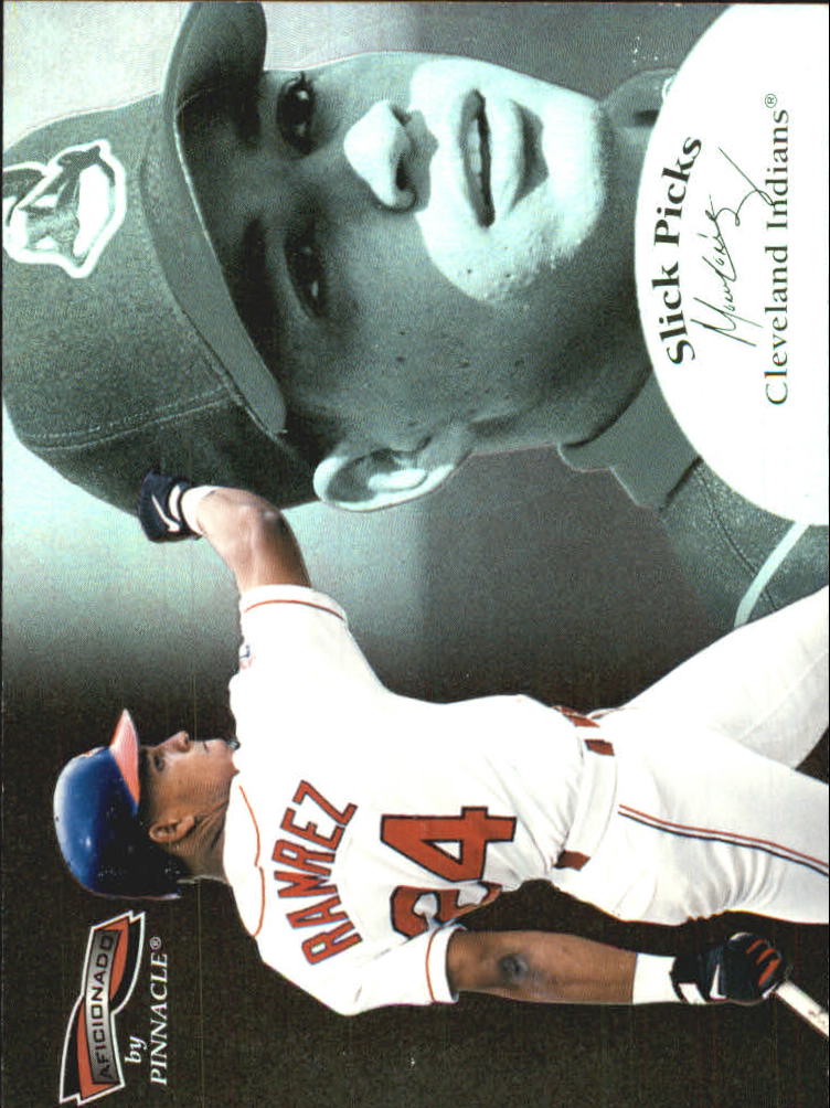 1996 Pinnacle Aficionado Slick Picks #13 Manny Ramirez