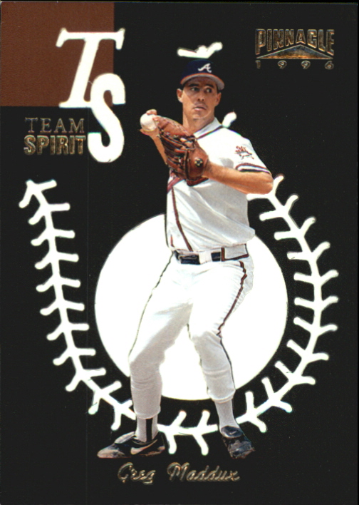 1996 Pinnacle Team Spirit #1 Greg Maddux