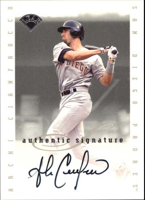 1996 Leaf Signature Extended Autographs #29 Archi Cianfrocco
