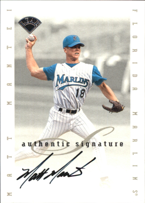1996 Leaf Signature Extended Autographs #120 Matt Mantei