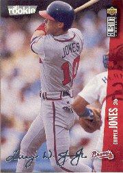 1996 Collector's Choice Silver Signature #42 Chipper Jones