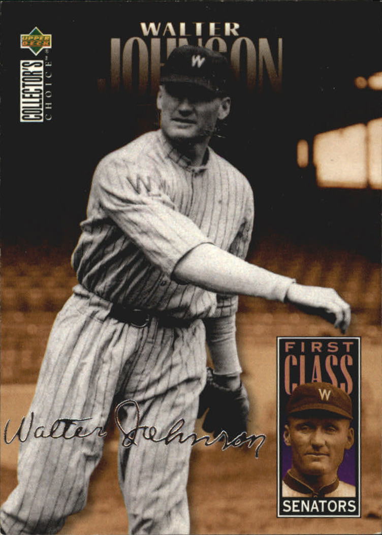 1996 Collector's Choice Silver Signature #502 Walter Johnson FC