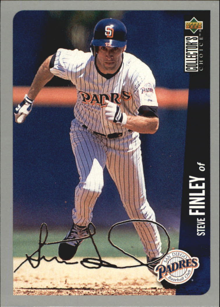 1996 Collector's Choice Silver Signature #696 Steve Finley