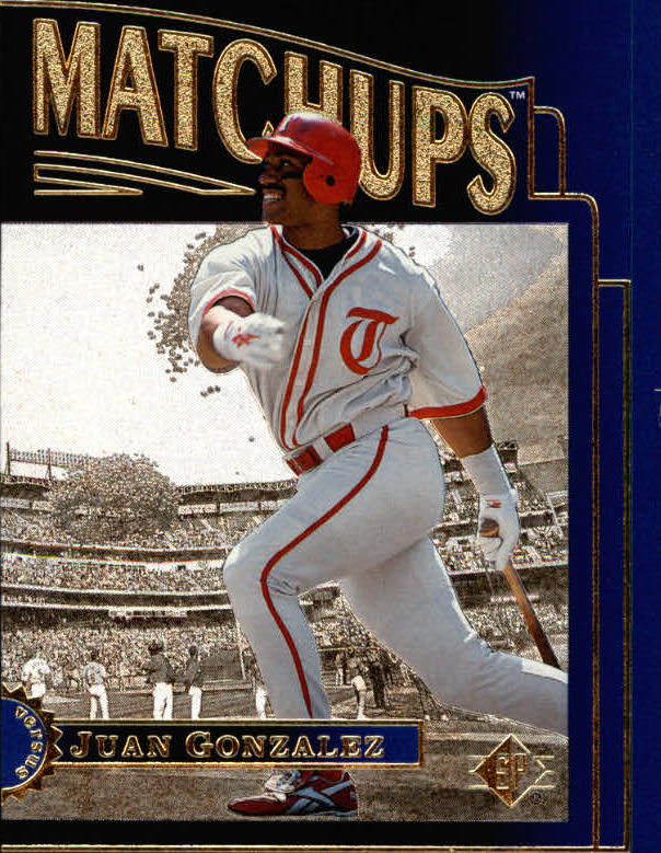 1996 SP Marquee Matchups #MM14 Juan Gonzalez