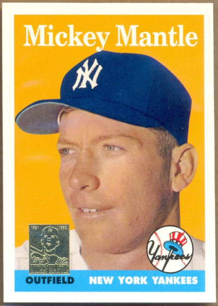 1996 Topps Mantle #8 Mickey Mantle/1958 Topps