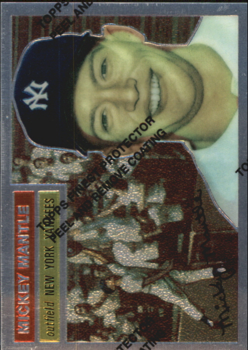 1996 Topps Mantle Finest #6 Mickey Mantle 1956 Topps