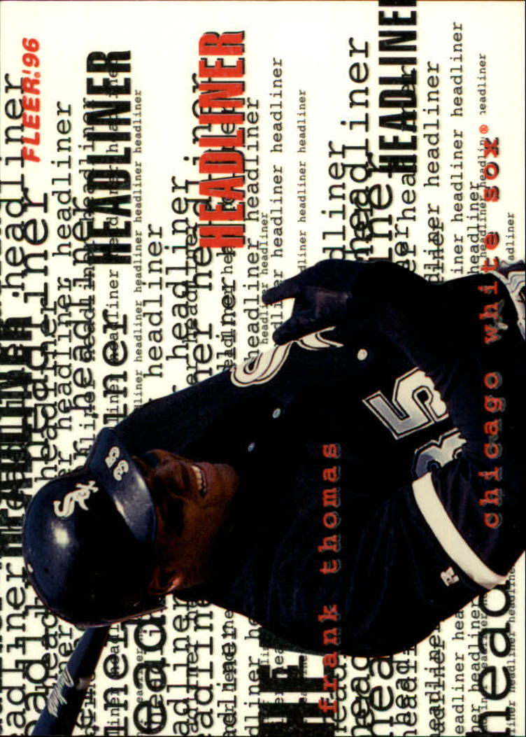 1996 Fleer Update Headliners #19 Frank Thomas