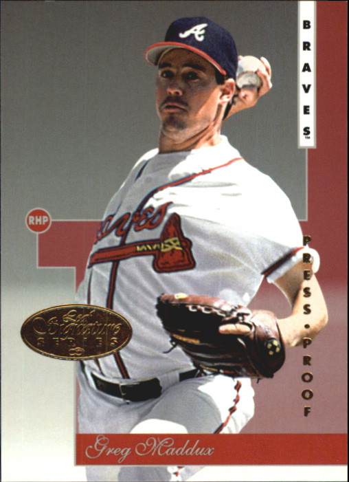 1996 Leaf Signature Gold Press Proofs #3 Greg Maddux