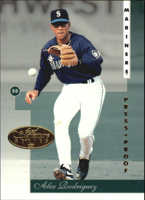 1996 Leaf Signature Gold Press Proofs #16 Alex Rodriguez