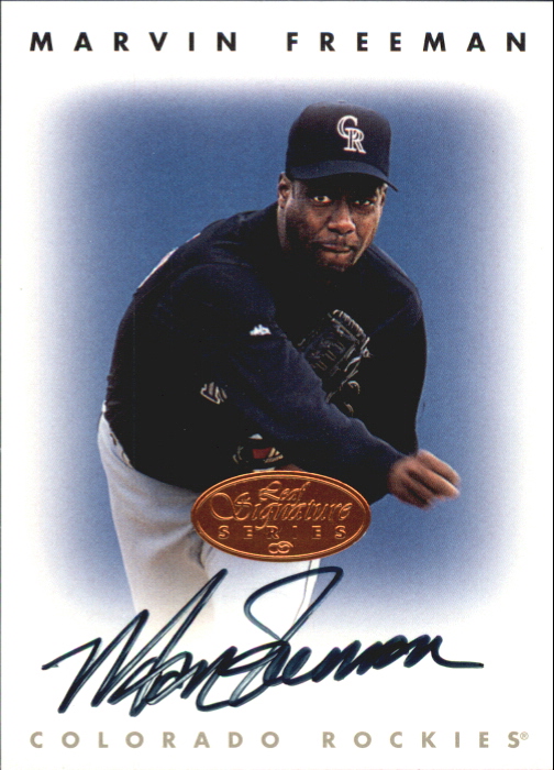 1996 Leaf Signature Autographs #73 Marvin Freeman