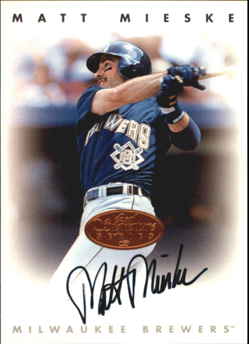 1996 Leaf Signature Autographs #155 Matt Mieske