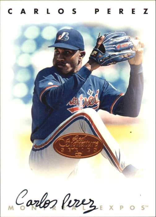 1996 Leaf Signature Autographs #180 Carlos Perez