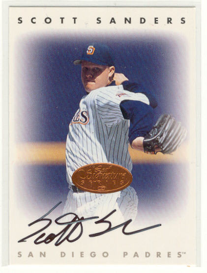 1996 Leaf Signature Autographs #203 Scott Sanders