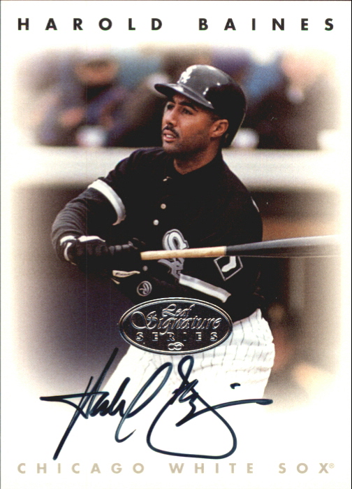 1996 Leaf Signature Autographs Silver #15 Harold Baines