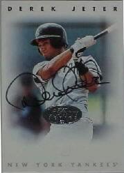 1996 Leaf Signature Autographs Silver #118 Derek Jeter SP