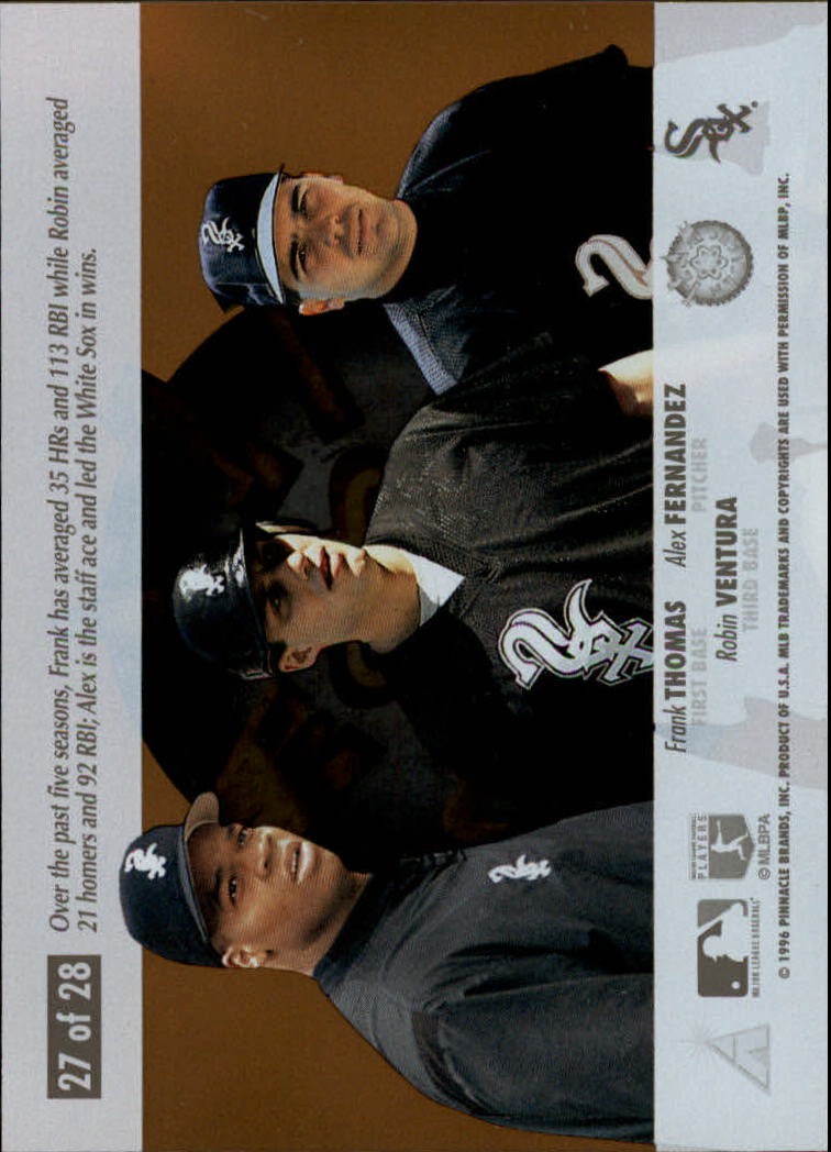 1996 Select Team Nucleus #27 Thomas/Ventura/Fernandez back image
