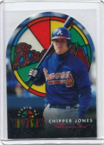 1996 Studio Stained Glass Stars #5 Chipper Jones