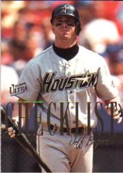 1996 Ultra Checklists #A1 Jeff Bagwell