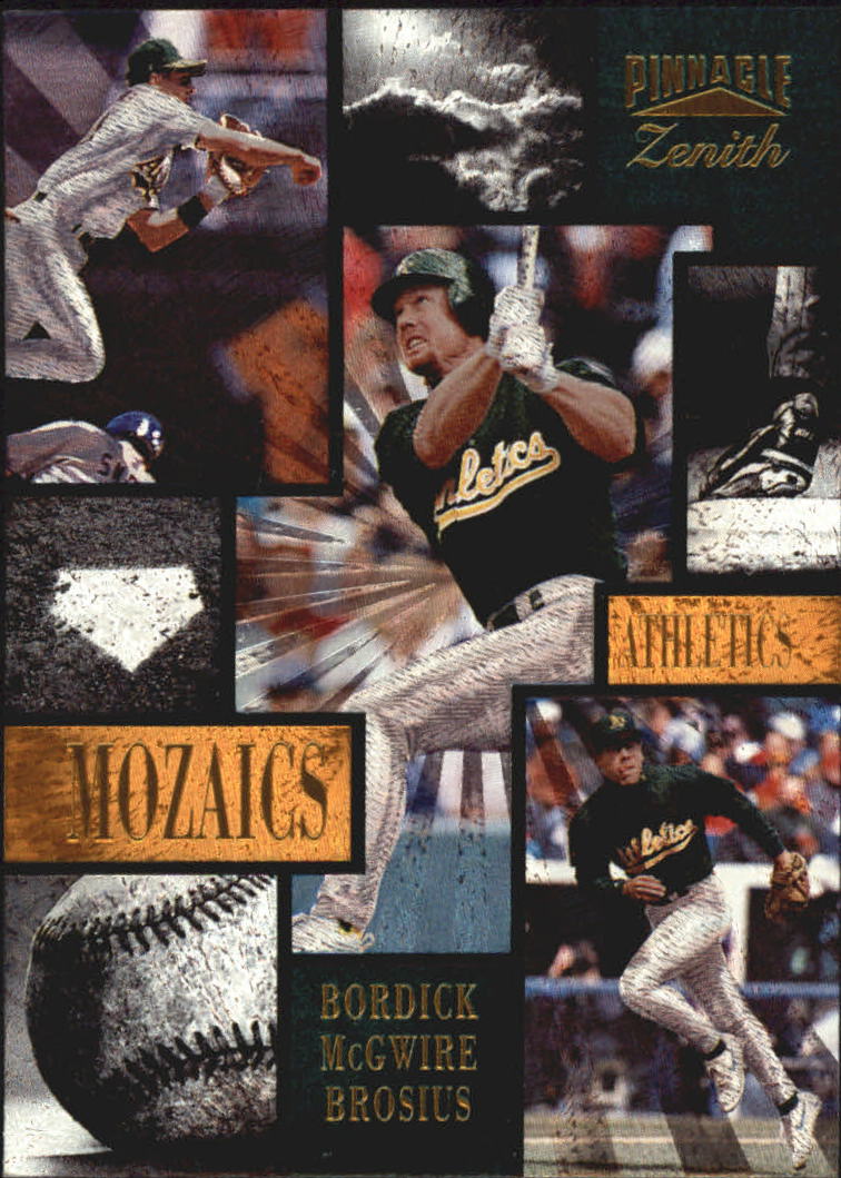 1996 Zenith Mozaics #21 McGwire/Bordick/Brosius