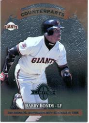 1997 Donruss Limited Exposure Non-Glossy #123 B.Bonds/Q.McCracken C