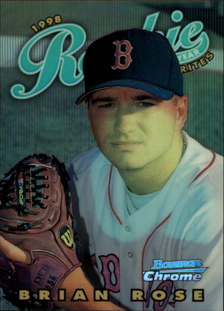 1997 Bowman Chrome 1998 ROY Favorites Refractors #ROY14 Brian Rose