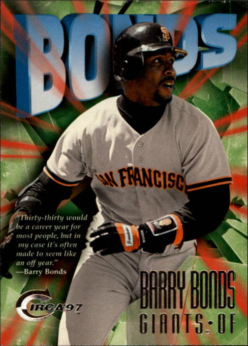 1997 Circa #25 Barry Bonds