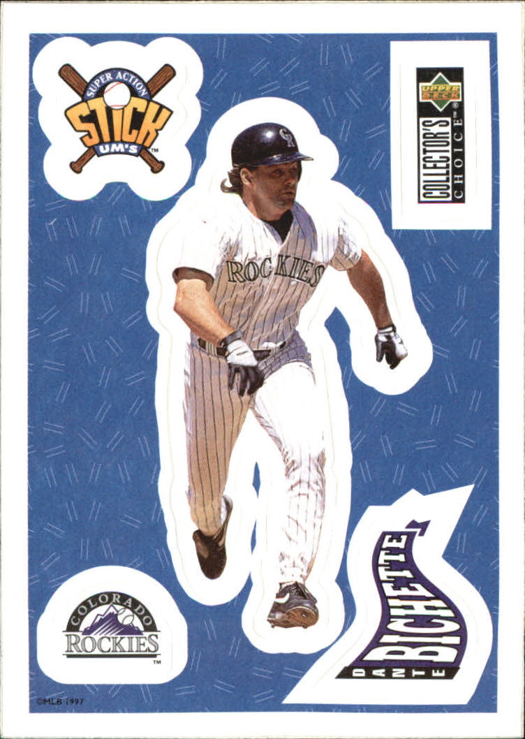 1997 Collector's Choice Stick'Ums #12 Dante Bichette
