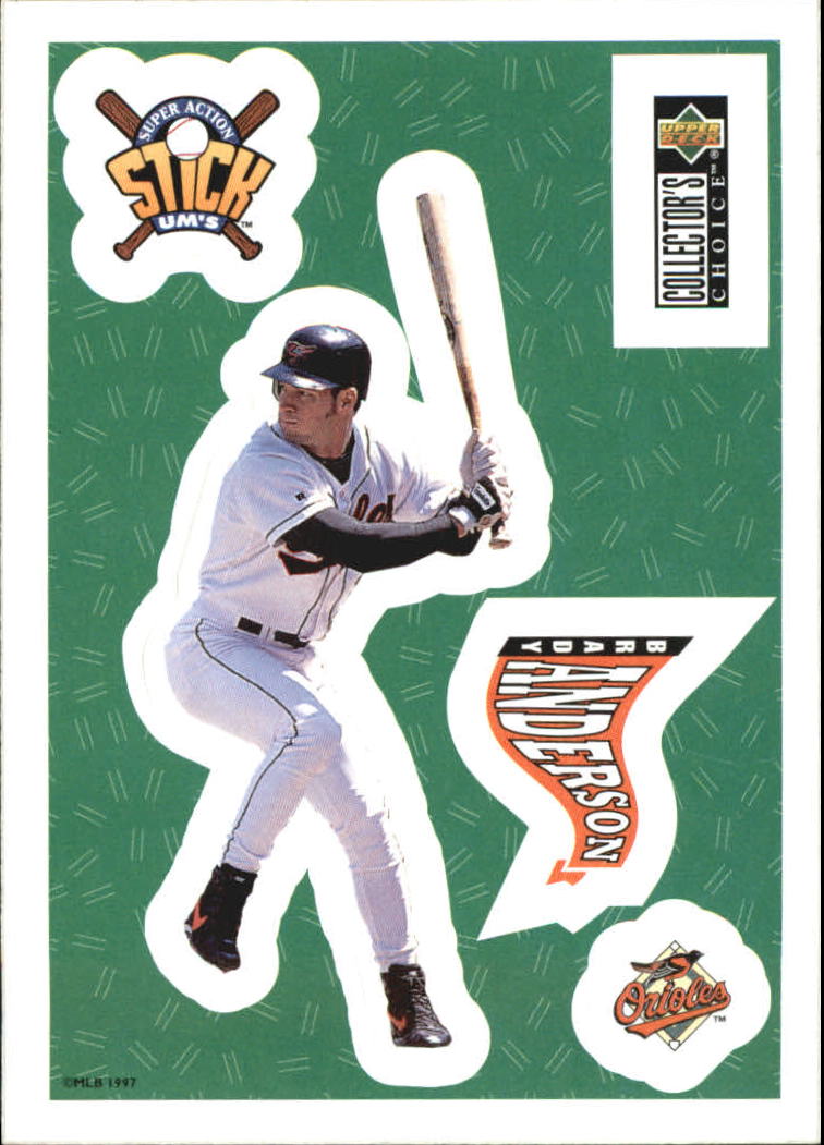 1997 Collector's Choice Stick'Ums #16 Brady Anderson