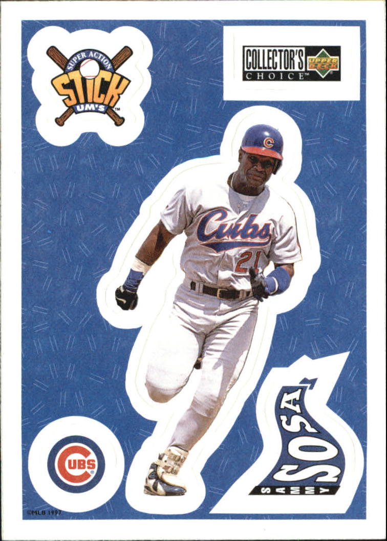 1997 Collector's Choice Stick'Ums #21 Sammy Sosa