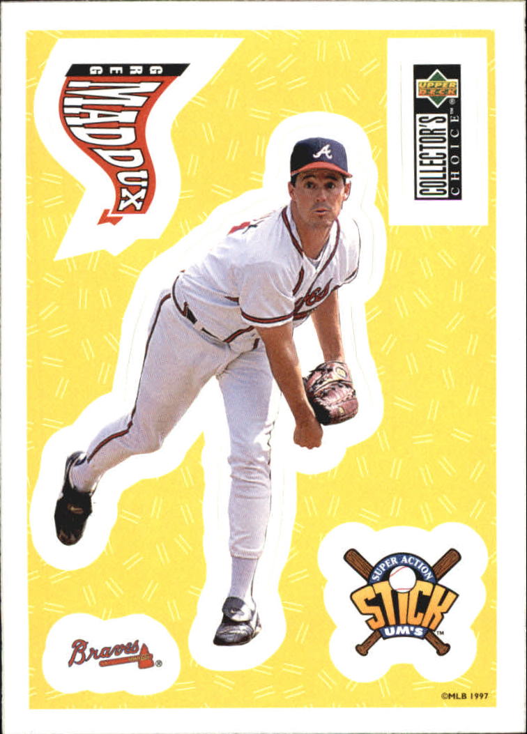 1997 Collector's Choice Stick'Ums #23 Greg Maddux