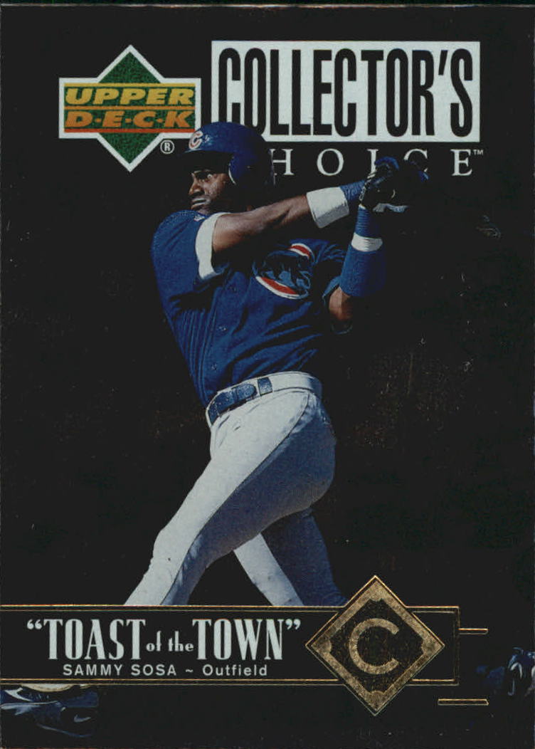 1997 Collector's Choice Toast of the Town #T9 Sammy Sosa