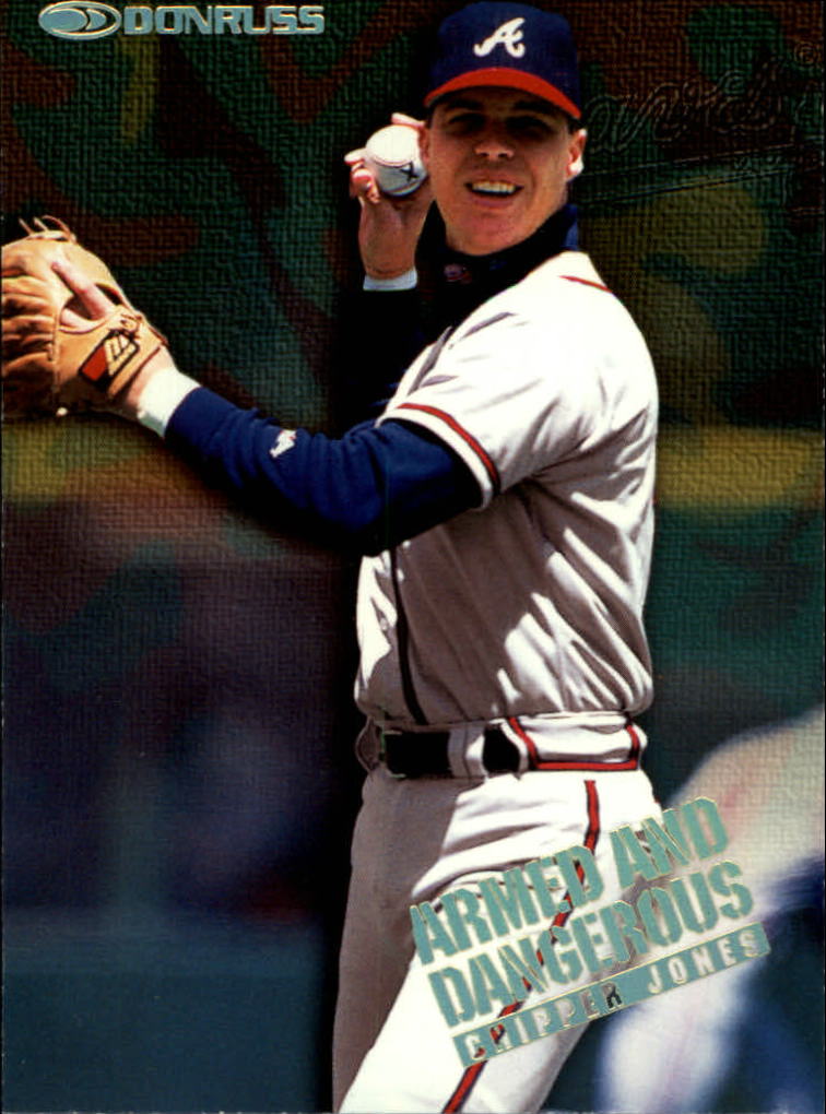 1997 Donruss Armed and Dangerous #3 Chipper Jones