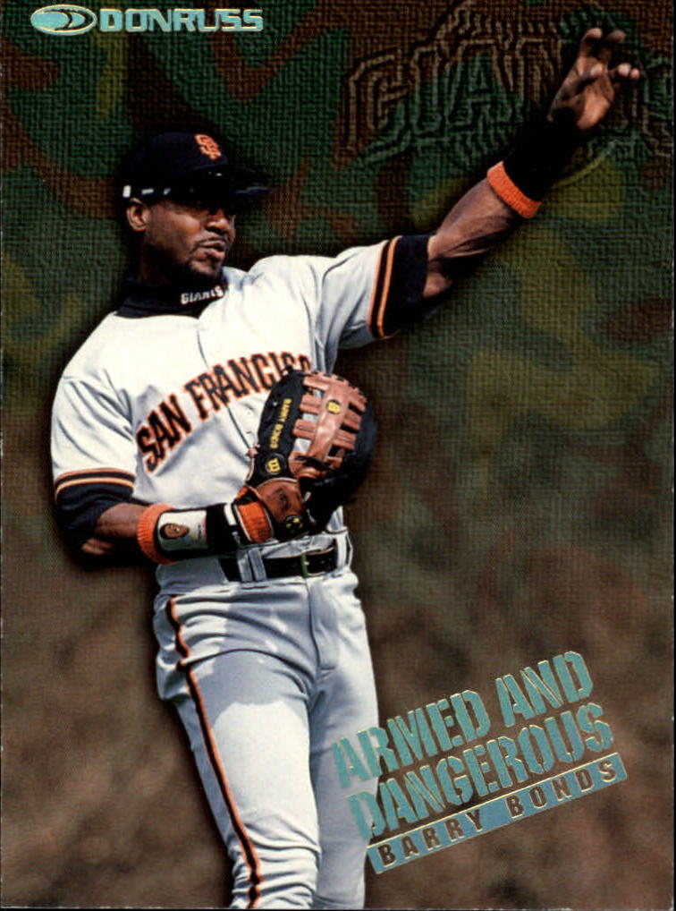 1997 Donruss Armed and Dangerous #10 Barry Bonds