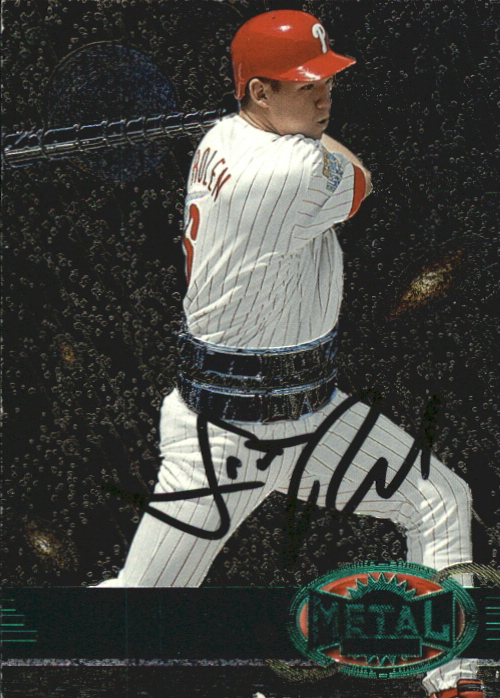 1997 Metal Universe Emerald Autographs #AU5 Scott Rolen