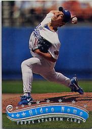 1997 Stadium Club #212 Hideo Nomo