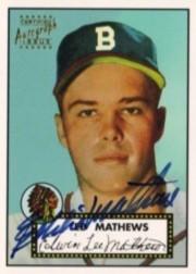 1997 Topps Stars Rookie Reprint Autographs #9 Eddie Mathews