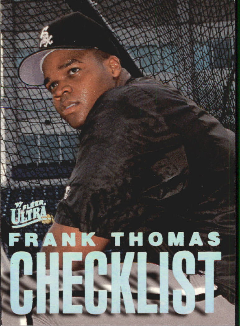 1997 Ultra Checklists #B3 Frank Thomas