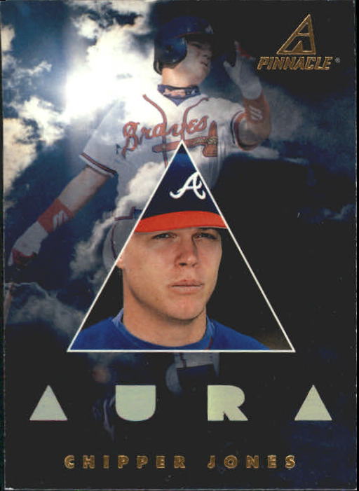 1997 New Pinnacle #194 Chipper Jones AURA