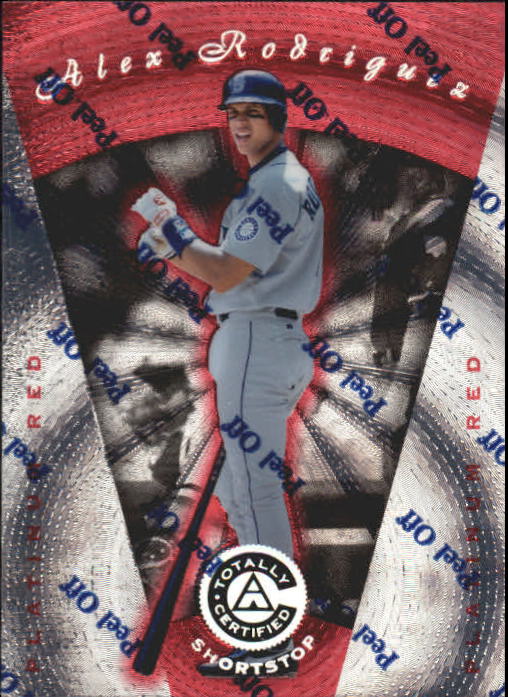 1997 Pinnacle Totally Certified Platinum Red #22 Alex Rodriguez